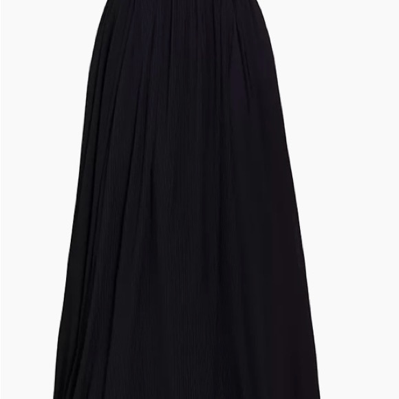 Stunning Badgley Mischka black pleated sequin ruffle gown. Worn once. - Picture 7 of 12